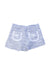 A Blue Shorts from Nicholas & Bears in size 4T for girl. (Front View)