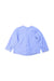 A Blue Long Sleeve Shirts from Jacadi in size 12-18M for girl. (Back View)