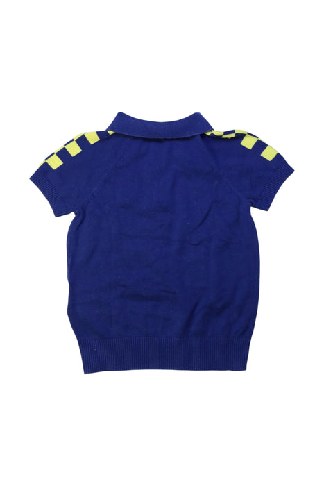 A Blue Short Sleeve Polos from Ferrari in size 2T for girl. (Back View)