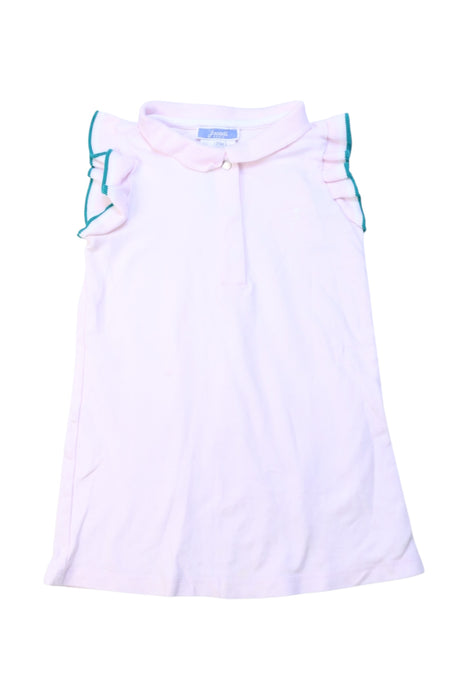 A Pink Sleeveless Dresses from Jacadi in size 18-24M for girl. (Front View)