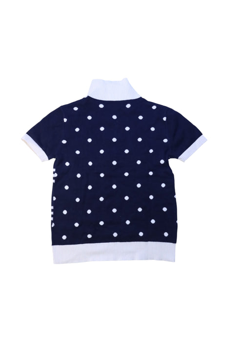A Navy Short Sleeve Polos from Nicholas & Bears in size 4T for girl. (Back View)