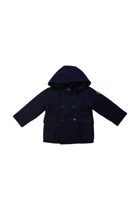 A Navy Coats from Jacadi in size 3T for neutral. (Front View)