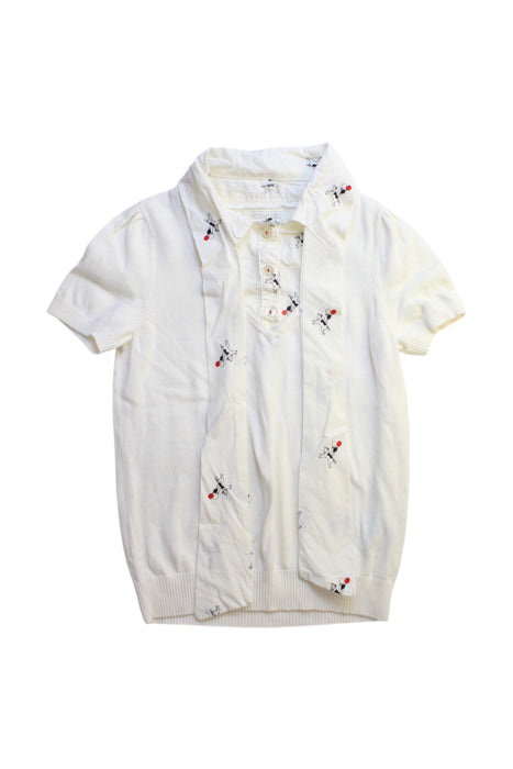 A White Short Sleeve Tops from Nicholas & Bears in size 10Y for girl. (Front View)