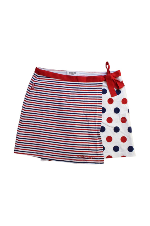 A Multicolour Short Skirts from Moschino in size 10Y for girl. (Front View)