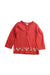 A Red Long Sleeve Tops from Mides in size 5T for girl. (Front View)