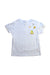 A White Short Sleeve T Shirts from Chickeeduck in size 7Y for girl. (Front View)