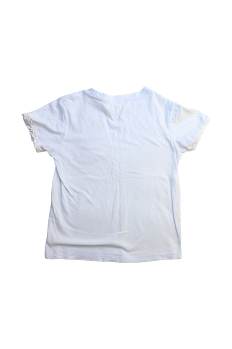A White Short Sleeve T Shirts from Chickeeduck in size 7Y for girl. (Back View)