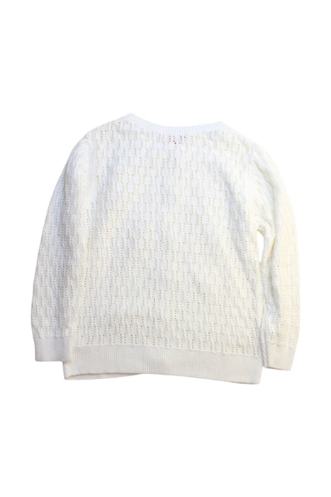 A White Cardigans from Bonpoint in size 14Y for girl. (Back View)