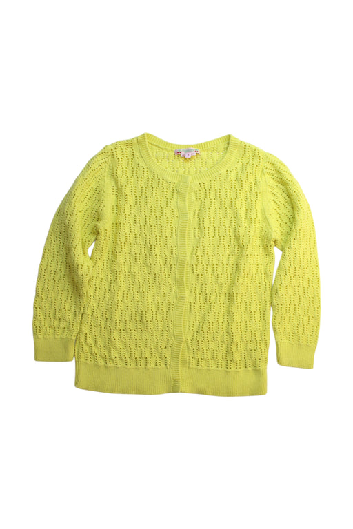 A Yellow Cardigans from Bonpoint in size 12Y for girl. (Front View)