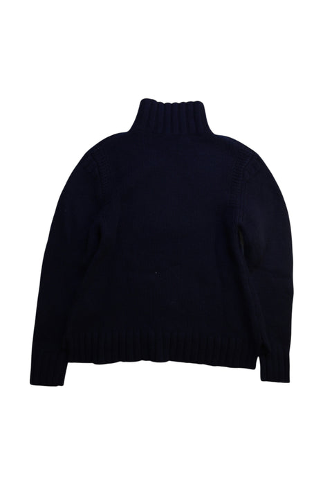 A Navy Knit Sweaters from Bonpoint in size 12Y for girl. (Back View)