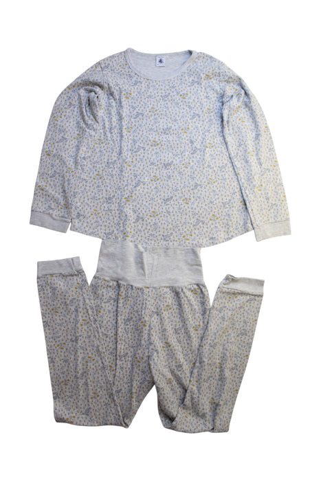 A Grey Pyjama Sets from Petit Bateau in size 12Y for girl. (Front View)