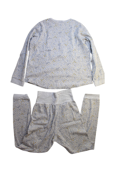 A Grey Pyjama Sets from Petit Bateau in size 12Y for girl. (Back View)