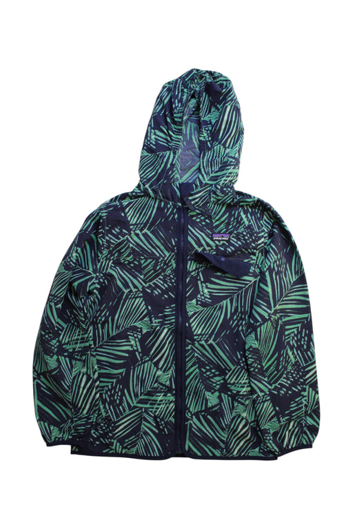 A Navy Rain Jackets from Patagonia in size 14Y for neutral. (Front View)