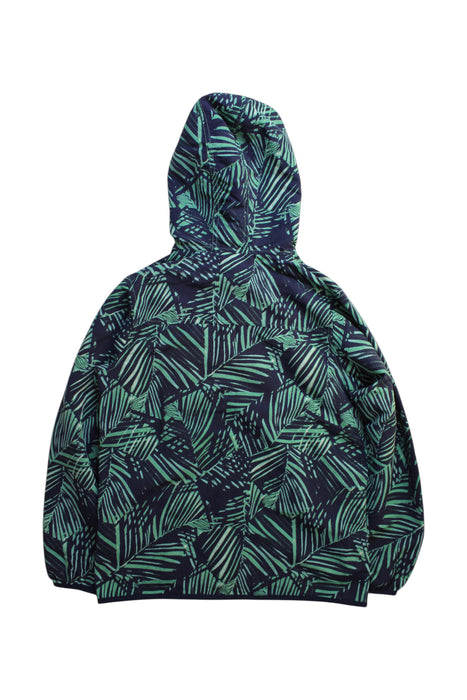 A Navy Rain Jackets from Patagonia in size 14Y for neutral. (Back View)