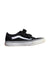 A Black Sneakers from Vans in size 6T for neutral. (Front View)