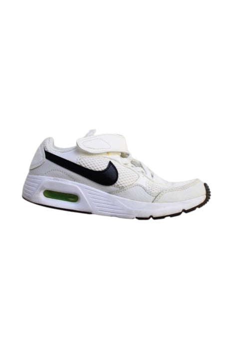 A White Sneakers from Nike in size 6T for girl. (Front View)