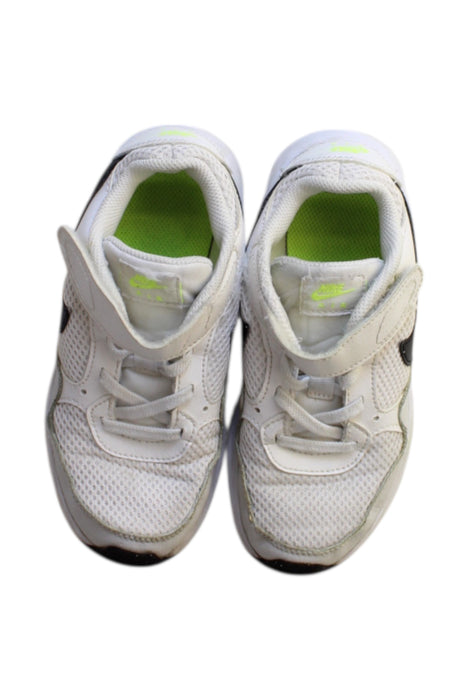 A White Sneakers from Nike in size 6T for girl. (Back View)