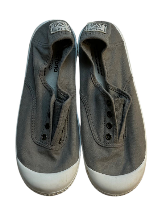 A Grey Slip Ons from Victoria in size 9Y for neutral. (Back View)