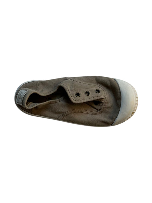 A Brown Slip Ons from Victoria in size 7Y for neutral. (Front View)