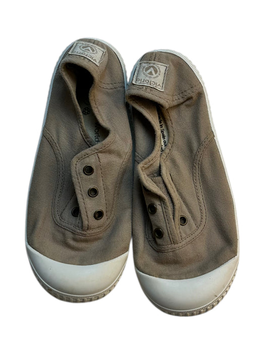 A Brown Slip Ons from Victoria in size 7Y for neutral. (Back View)