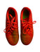 A Red Cleats/Soccer Shoes from Adidas in size 10Y for boy. (Back View)