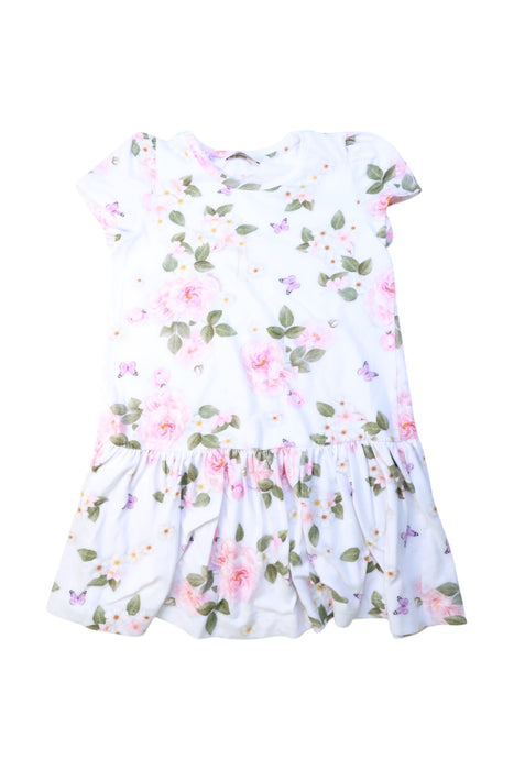 A Multicolour Short Sleeve Dresses from Monnalisa in size 8Y for girl. (Front View)