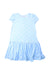 A Blue Short Sleeve Dresses from Monnalisa in size 8Y for girl. (Front View)