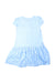 A Blue Short Sleeve Dresses from Monnalisa in size 8Y for girl. (Back View)