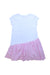 A White Short Sleeve Dresses from Monnalisa in size 8Y for girl. (Back View)