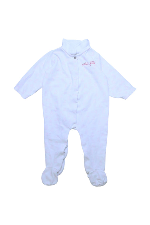 A White Onesies from Jacadi in size 6-12M for girl. (Front View)