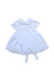 A White Short Sleeve Dresses from Malvi & Co. in size 0-3M for girl. (Front View)