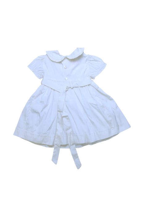 A White Short Sleeve Dresses from Malvi & Co. in size 0-3M for girl. (Back View)