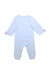 A White Long Sleeve Rompers from Caramelo Kids in size 3-6M for girl. (Back View)