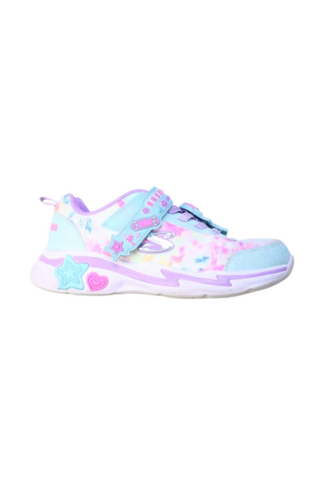 A Multicolour Sneakers from Skechers in size 7Y for girl. (Front View)