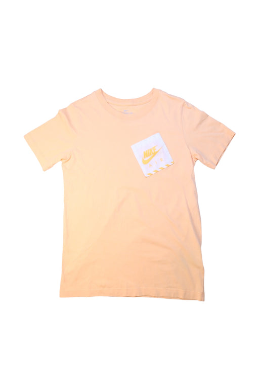A Peach Short Sleeve T Shirts from Nike in size 12Y for girl. (Front View)