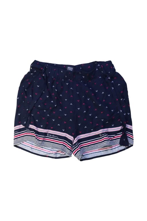 A Navy Shorts from Armani in size 14Y for girl. (Front View)