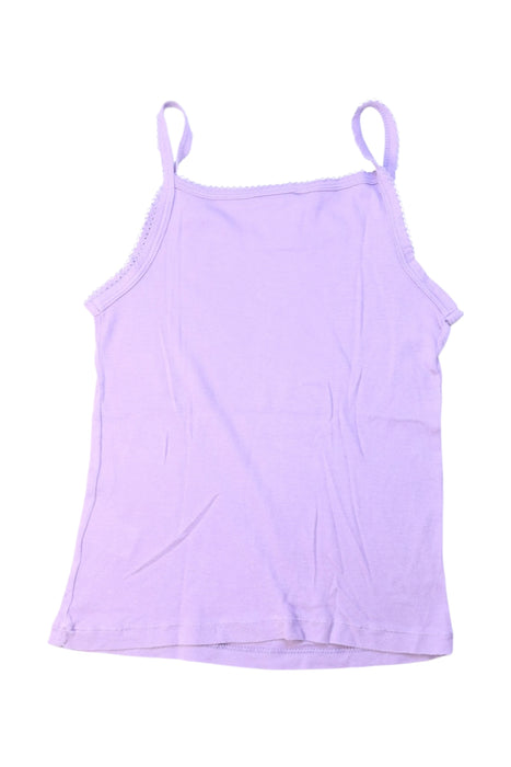 A Purple Sleeveless Tops from Petit Bateau in size 6T for girl. (Back View)