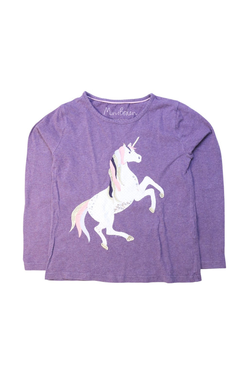 A Purple Long Sleeve Tops from Boden in size 6T for girl. (Front View)