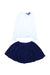 A White Skirt Sets from Cynthia Rowley in size 6T for girl. (Front View)