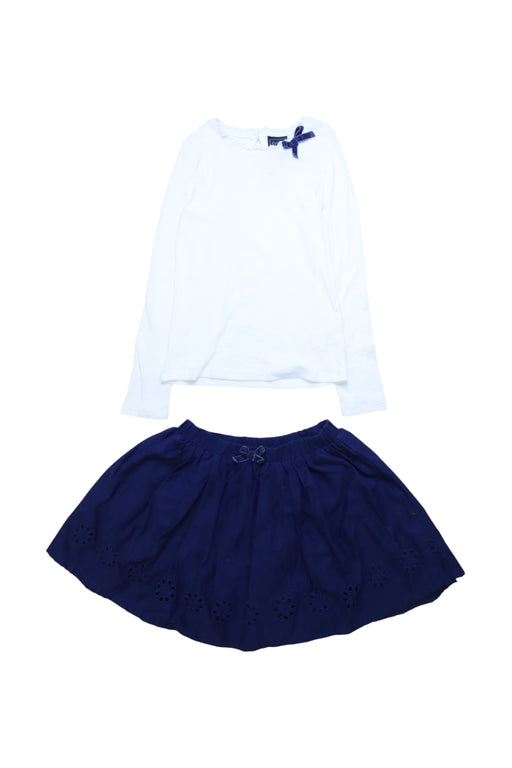 A White Skirt Sets from Cynthia Rowley in size 6T for girl. (Front View)