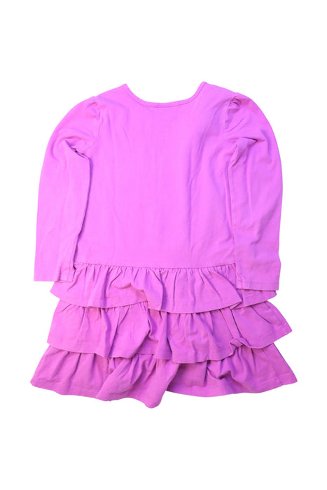 A Purple Long Sleeve Dresses from Hanna Andersson in size 5T for girl. (Back View)
