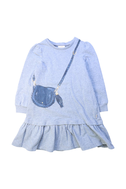 A Blue Long Sleeve Dresses from Kate Spade in size 5T for girl. (Front View)