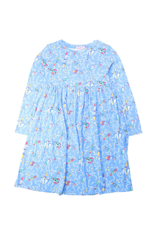 A Blue Long Sleeve Dresses from Cath Kids London in size 8Y for girl. (Front View)