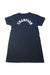 A Navy Short Sleeve Dresses from Champion in size 7Y for girl. (Back View)