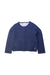 A Navy Zippered Sweatshirts from Petit Bateau in size 6T for girl. (Front View)