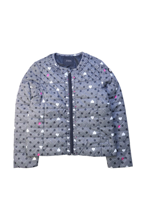 A Multicolour Puffer/Quilted Jackets from Guess in size 8Y for girl. (Front View)