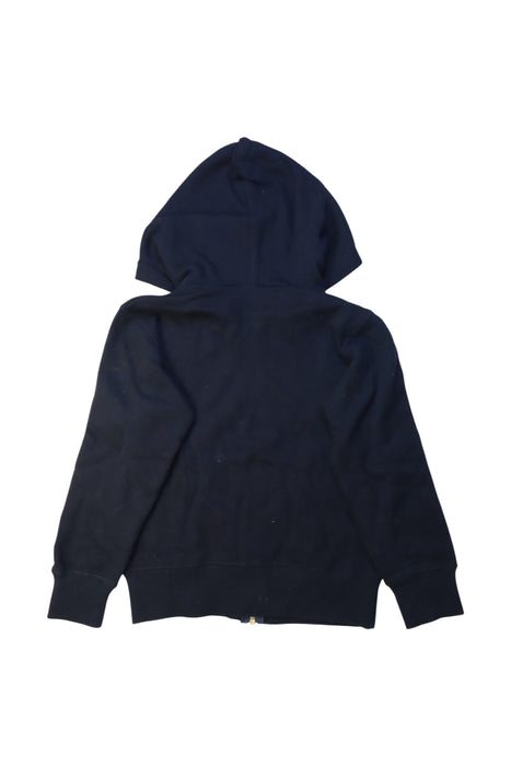 A Navy Zippered Sweatshirts from Champion in size 7Y for girl. (Back View)