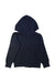 A Navy Zippered Sweatshirts from Champion in size 7Y for girl. (Back View)