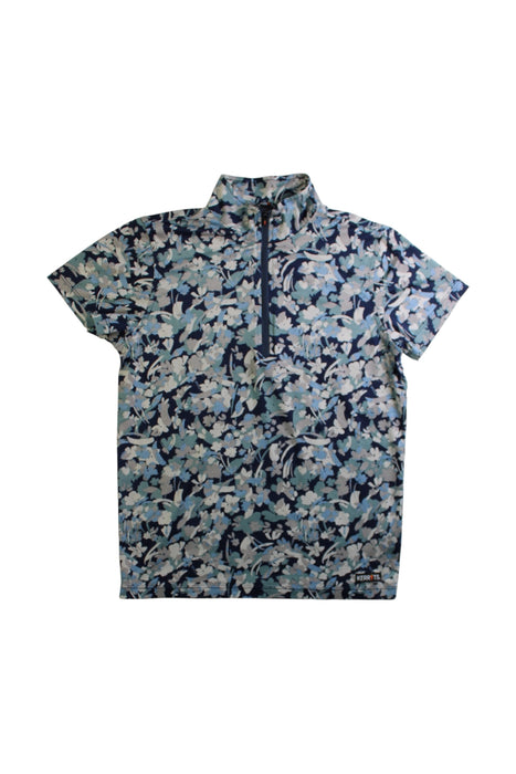 A Blue Active Tops from Kerrits in size 12Y for girl. (Front View)