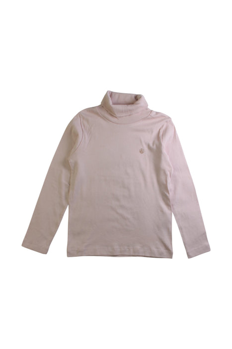 A Ivory Long Sleeve Tops from Petit Bateau in size 6T for girl. (Front View)